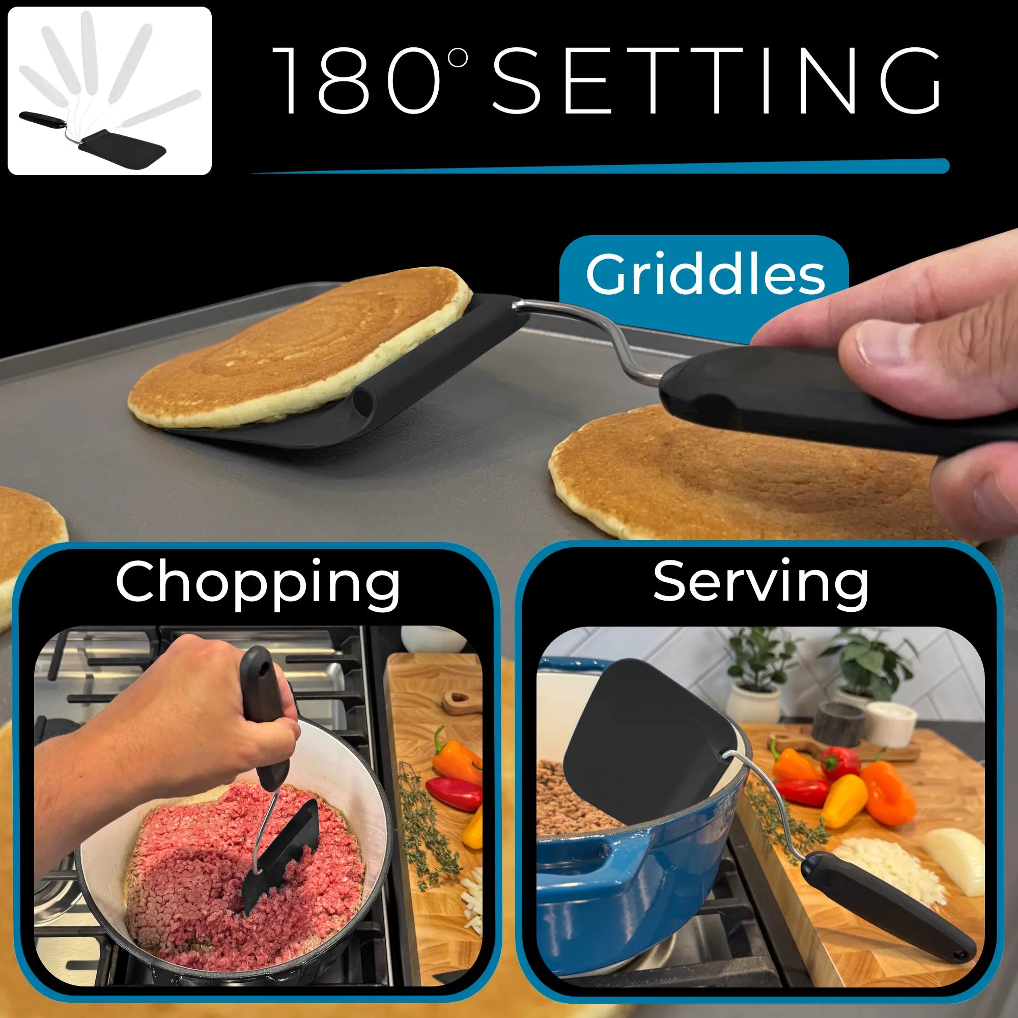 Adaptula Spatula with adjustable angles