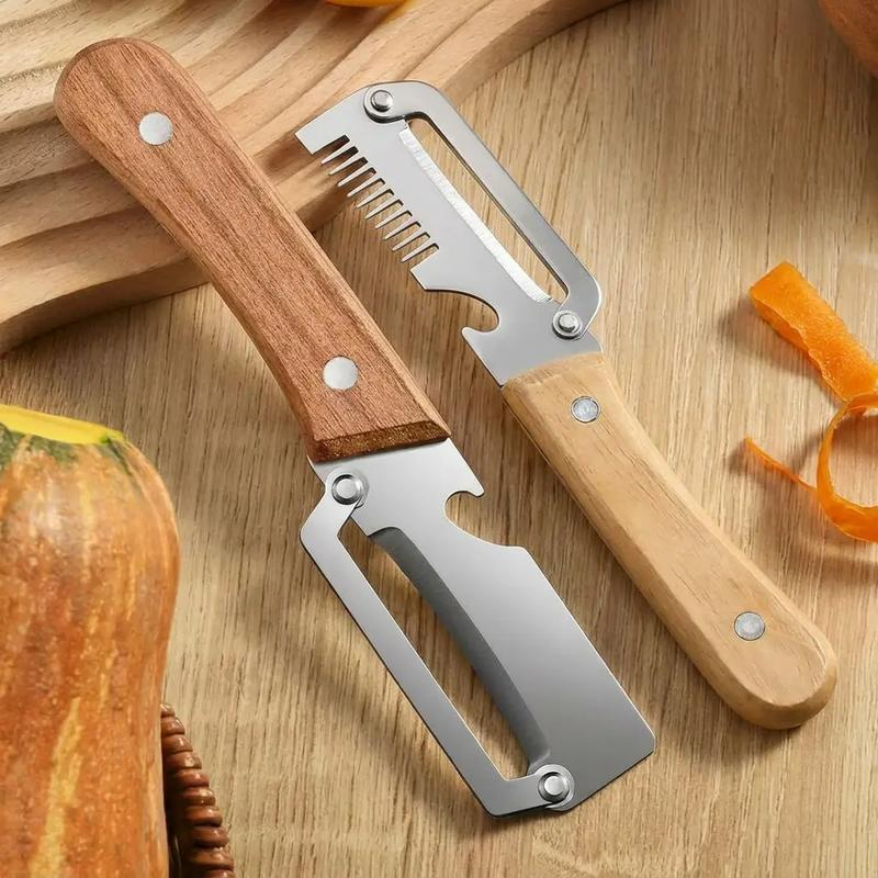 Stainless Steel Peeler & Shredder - Fast Fruit & Potato Skin Remover