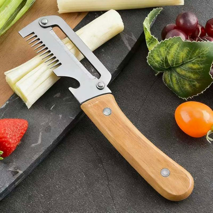 Stainless Steel Peeler & Shredder - Fast Fruit & Potato Skin Remover