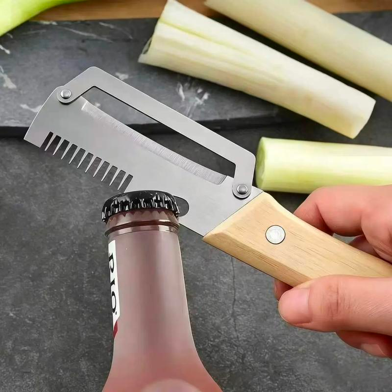Stainless Steel Peeler & Shredder - Fast Fruit & Potato Skin Remover