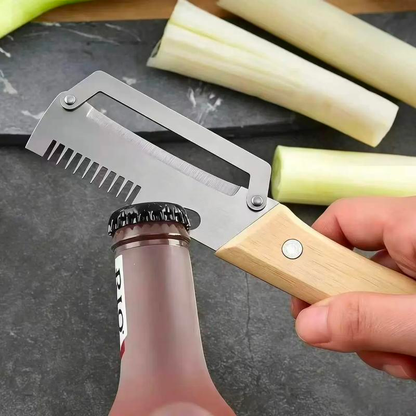 Stainless Steel Peeler & Shredder - Fast Fruit & Potato Skin Remover