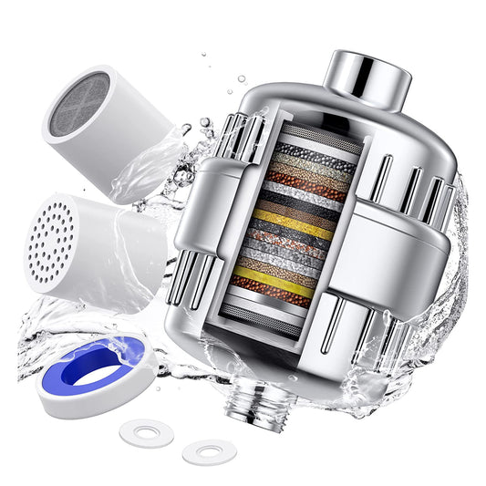 Shower Filter For Chlorine, Microplastics, Fluoride, Heavy Metals