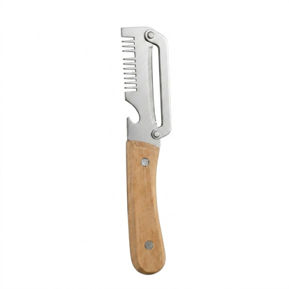 Stainless Steel Peeler & Shredder - Fast Fruit & Potato Skin Remover
