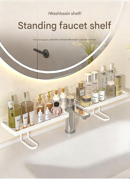 Bathroom Sink Organizer - Countertop Caddy For Soap, Sponges & Toiletries