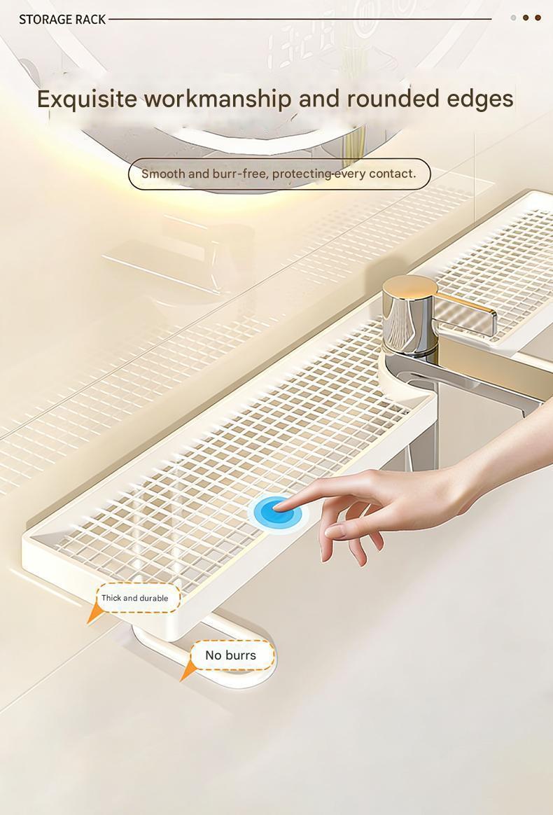 Bathroom Sink Organizer - Countertop Caddy For Soap, Sponges & Toiletries