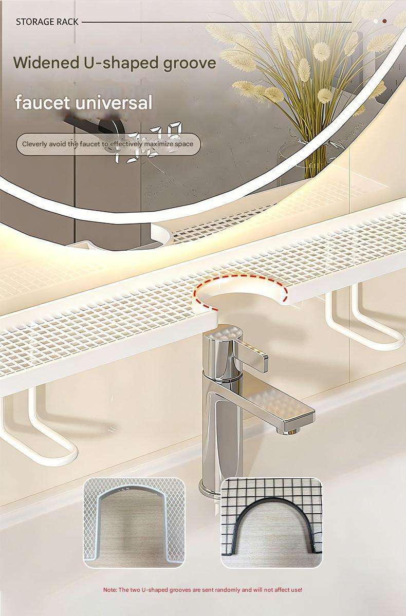 Bathroom Sink Organizer - Countertop Caddy For Soap, Sponges & Toiletries