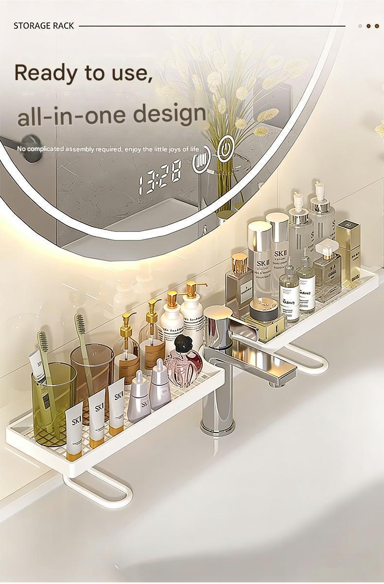 Bathroom Sink Organizer - Countertop Caddy For Soap, Sponges & Toiletries