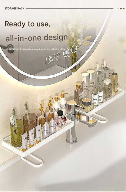 Bathroom Sink Organizer - Countertop Caddy For Soap, Sponges & Toiletries