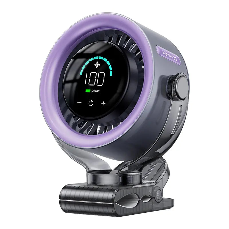 Rechargeable Clip-On Portable Fan - Flexible Tripod Fan for Car, Stroller & Desk