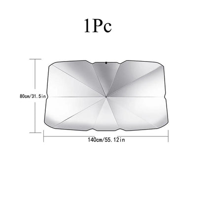 Foldable Car Windshield Sunshade Umbrella - Portable UV Blocking Car Cooling Shade