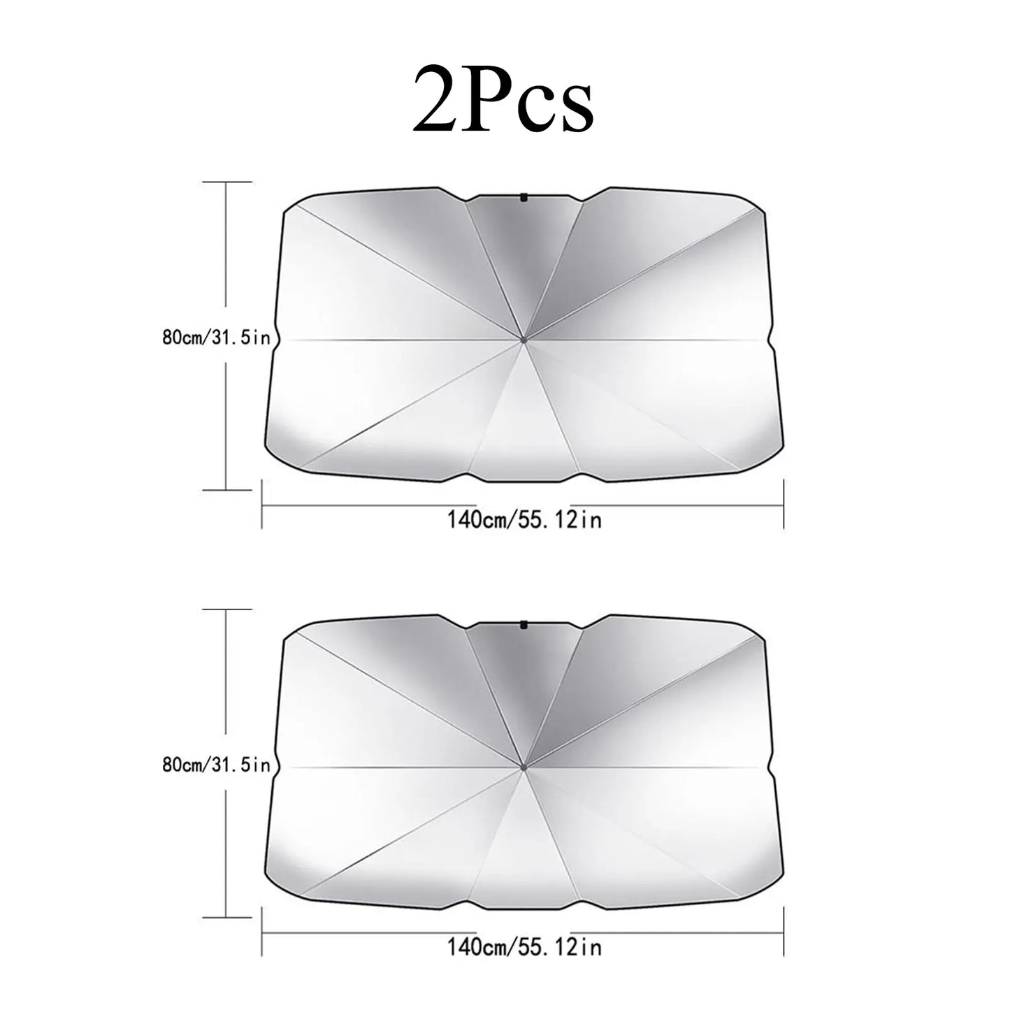 Foldable Car Windshield Sunshade Umbrella - Portable UV Blocking Car Cooling Shade