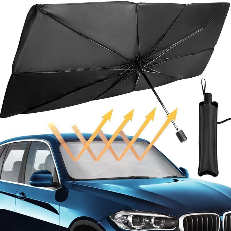 Foldable Car Windshield Sunshade Umbrella - Portable UV Blocking Car Cooling Shade