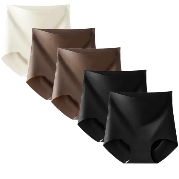 Women’s Seamless High-Waist Underwear - 5 Pack No-Show Briefs