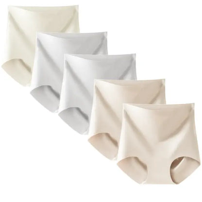 Women’s Seamless High-Waist Underwear - 5 Pack No-Show Briefs