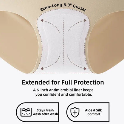 Women’s Seamless High-Waist Underwear - 5 Pack No-Show Briefs