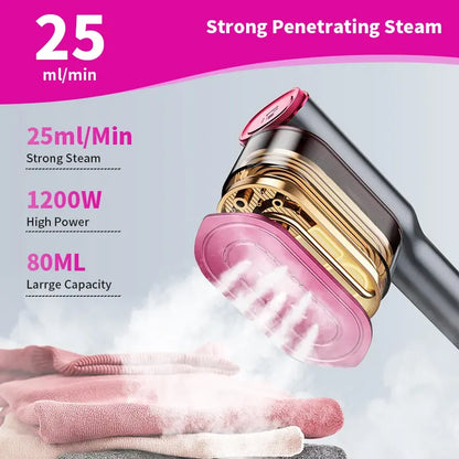 Dr.Flash Portable Garment Steamer - 7-Mode Travel Clothes Steamer Iron