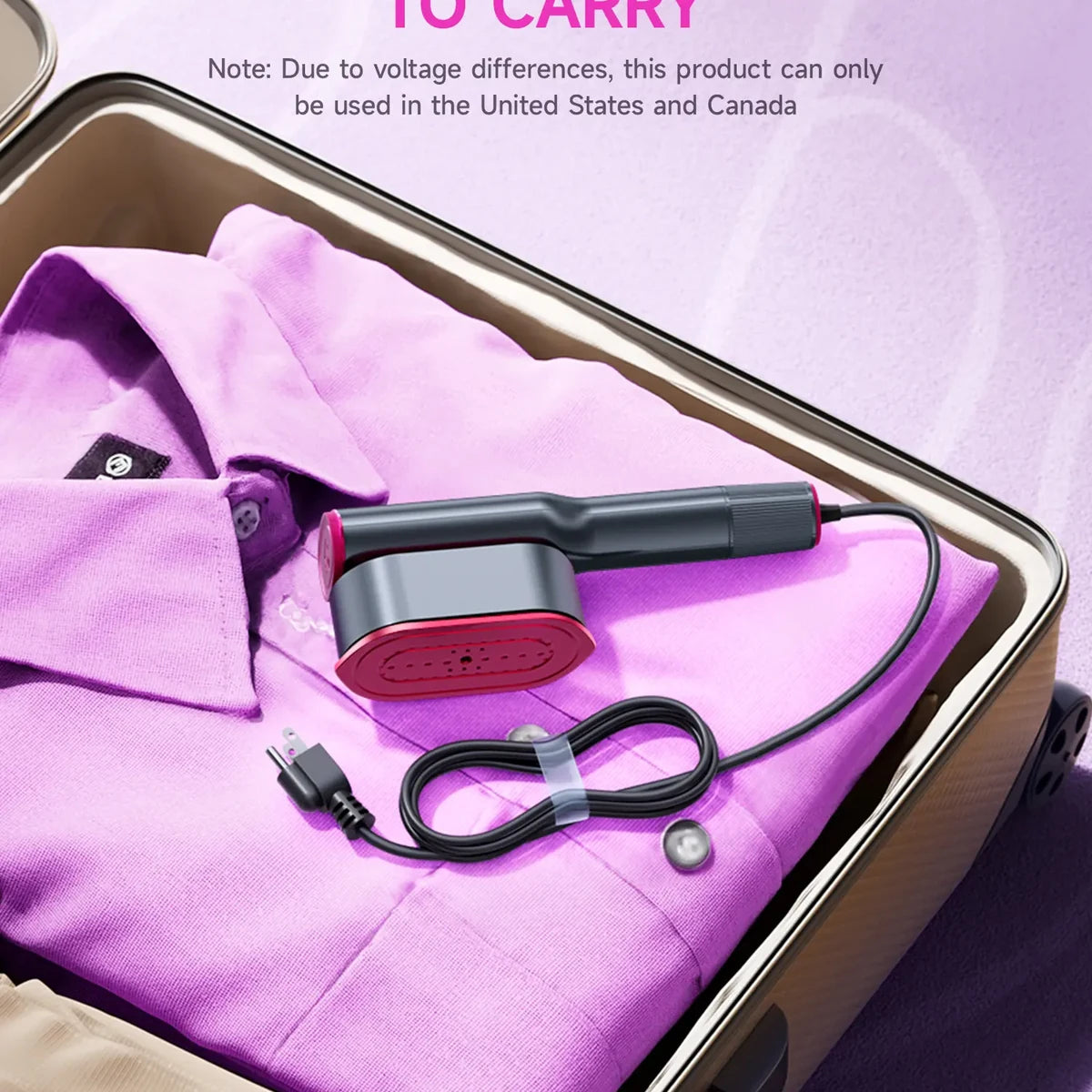 Dr.Flash Portable Garment Steamer - 7-Mode Travel Clothes Steamer Iron