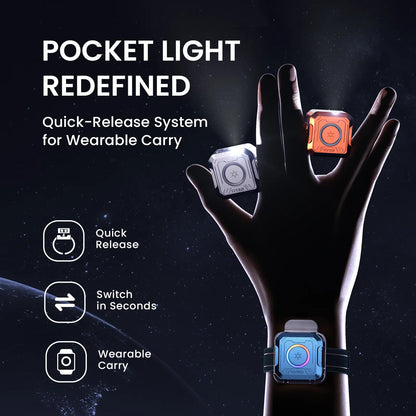 Mini Pocket Flashlight - Rechargeable Portable EDC Work Light