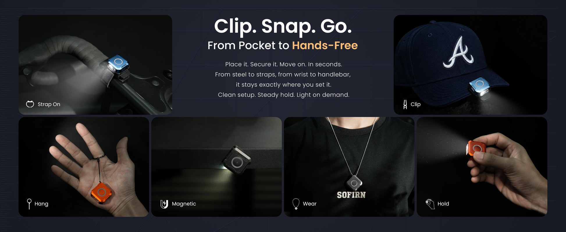 Mini Pocket Flashlight - Rechargeable Portable EDC Work Light