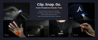 Mini Pocket Flashlight - Rechargeable Portable EDC Work Light