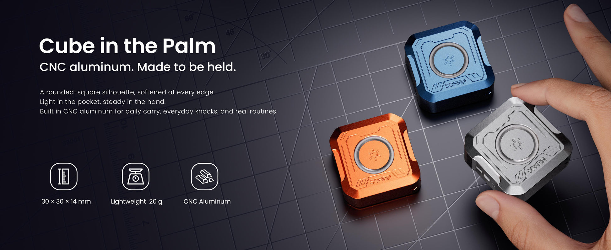Mini Pocket Flashlight - Rechargeable Portable EDC Work Light