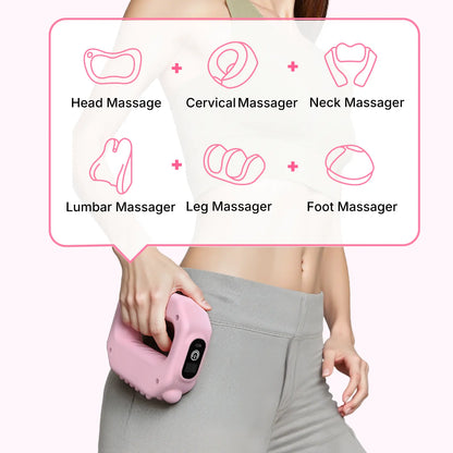 Portable Vibration Massager - Cordless 6-Speed Body Relief Massager