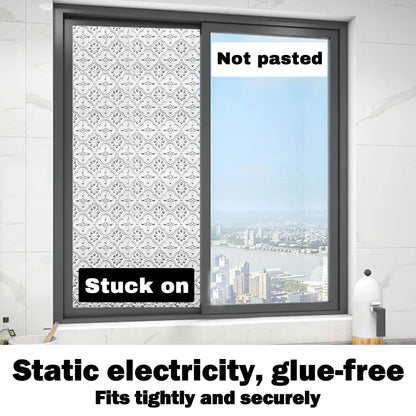 One-Way Privacy Window Film - Heat Blocking Static Cling Home Tint
