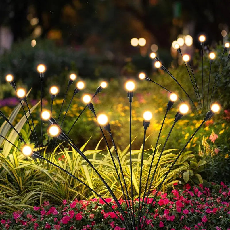 Solar Firefly Garden Lights - Waterproof Swaying Outdoor Yard Lights