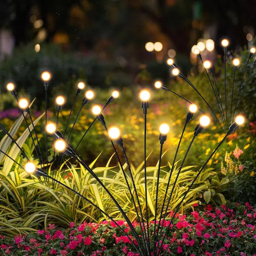 Solar Firefly Garden Lights - Waterproof Swaying Outdoor Yard Lights