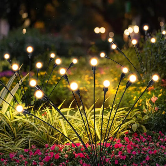Solar Firefly Garden Lights - Waterproof Swaying Outdoor Yard Lights