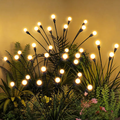Solar Firefly Garden Lights - Waterproof Swaying Outdoor Yard Lights