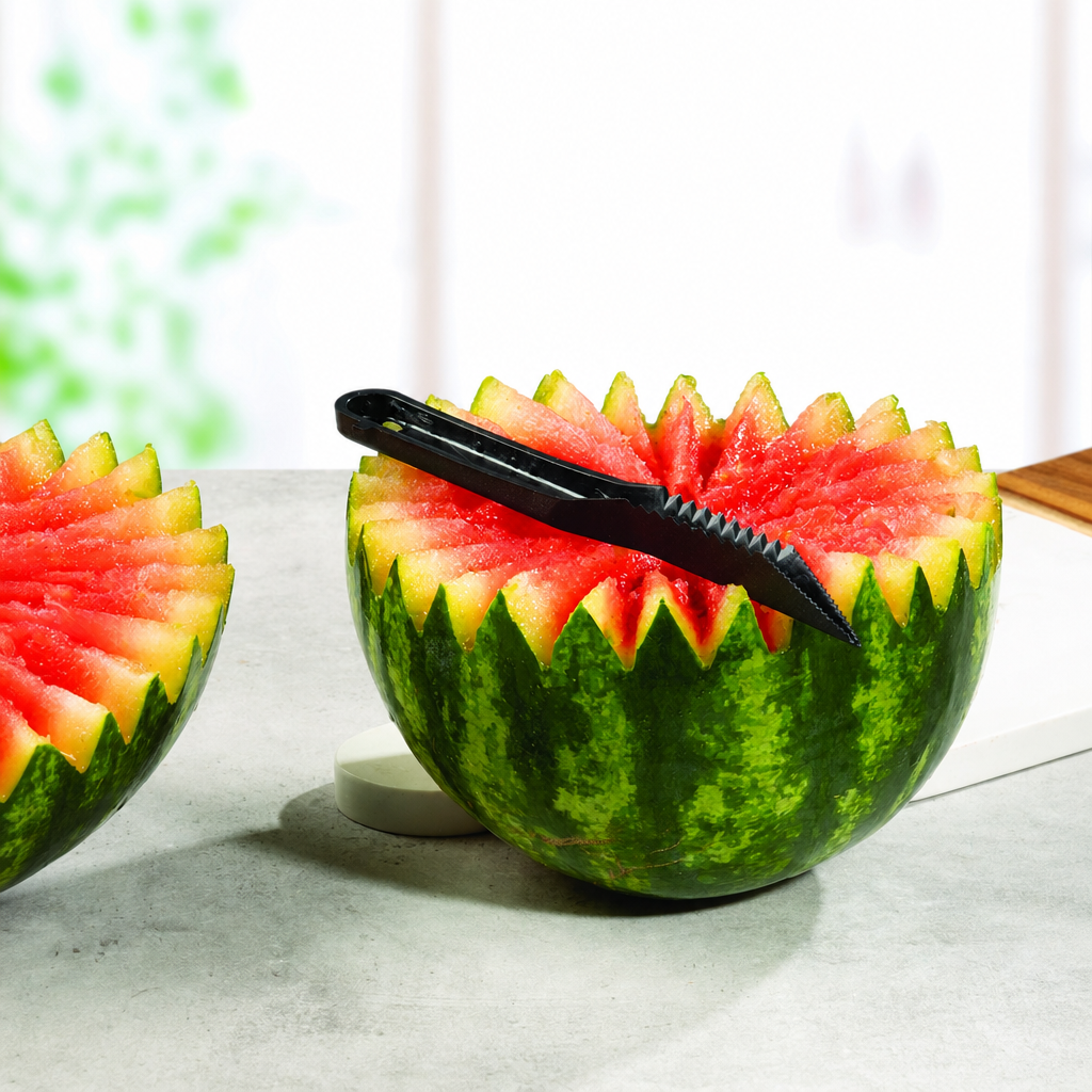 Spiral Peeler Knife - Vegetable Spiral Cutter & V-Knife Garnish Duo