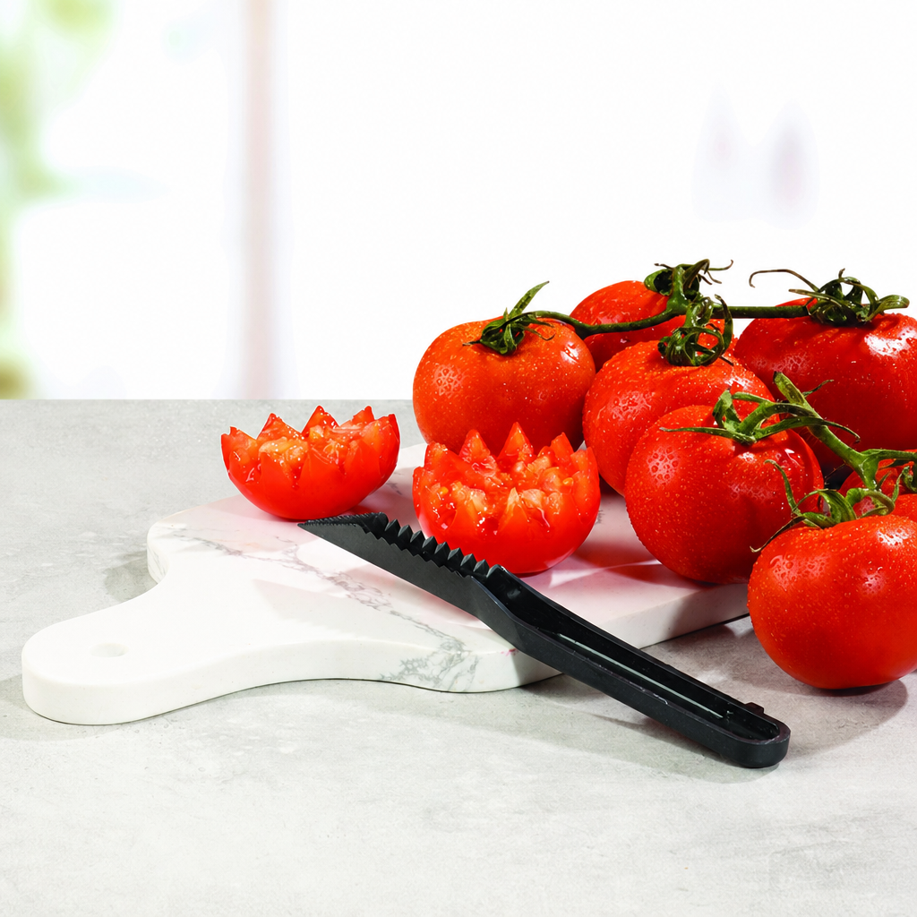 Spiral Peeler Knife - Vegetable Spiral Cutter & V-Knife Garnish Duo
