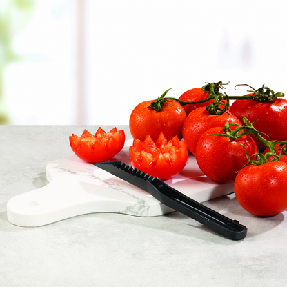Spiral Peeler Knife - Vegetable Spiral Cutter & V-Knife Garnish Duo