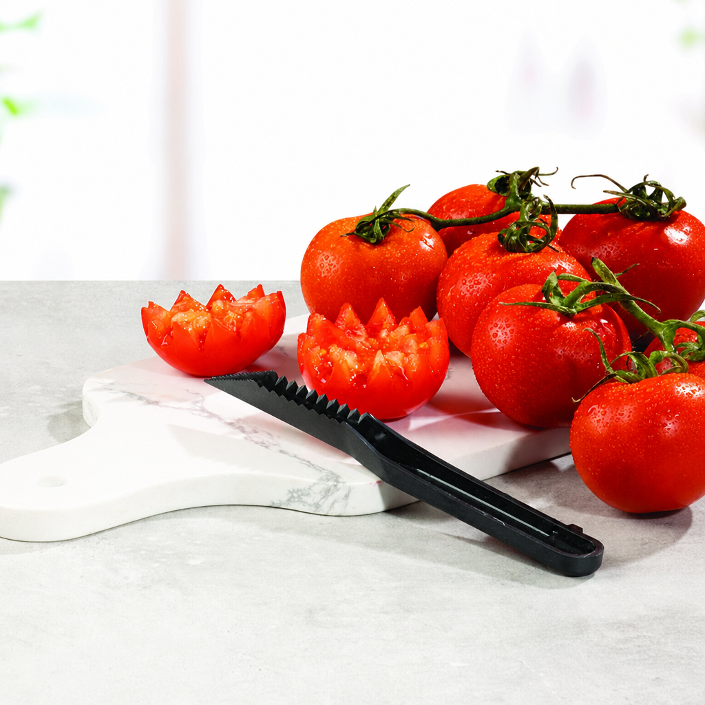Spiral Peeler Knife - Vegetable Spiral Cutter & V-Knife Garnish Duo