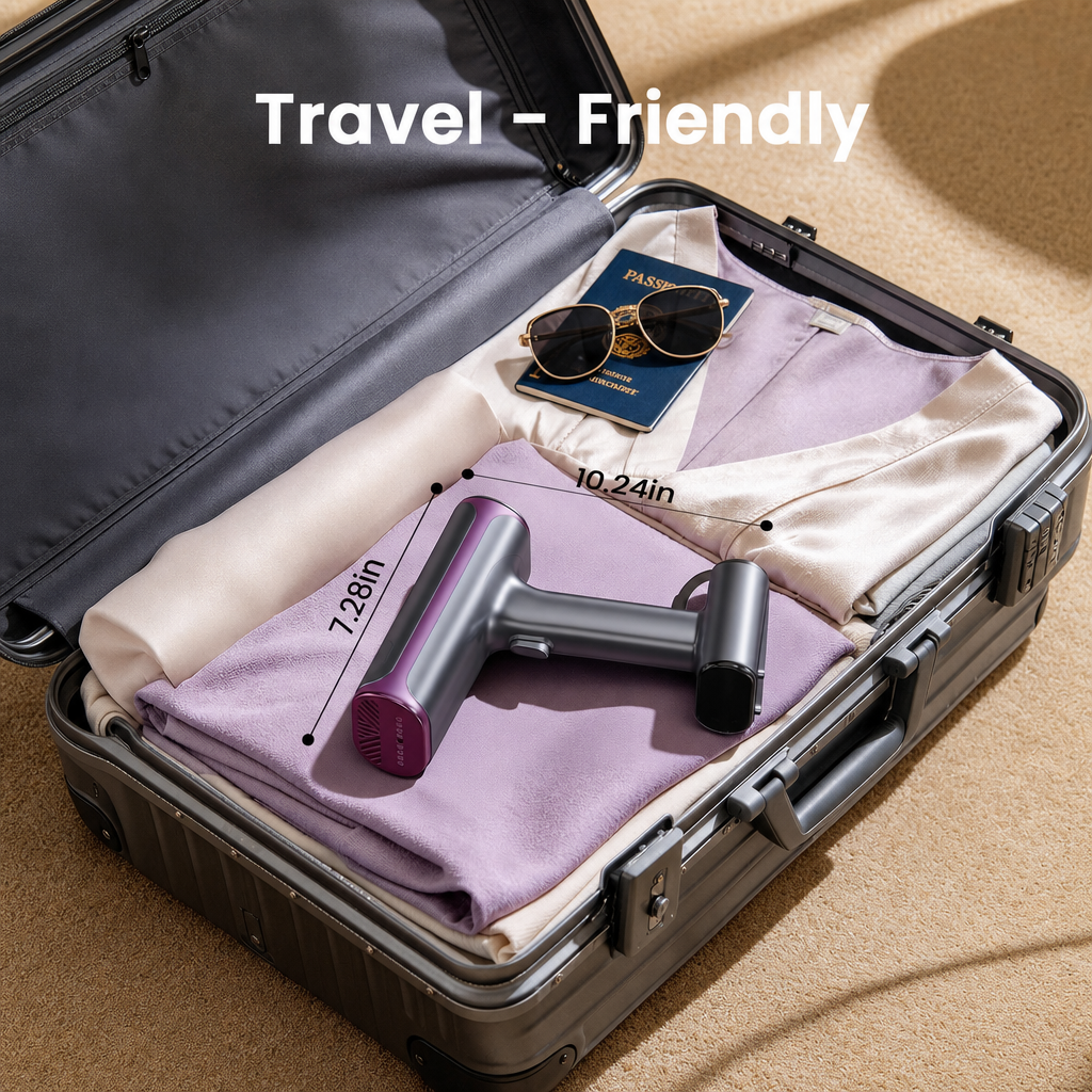 Handheld Garment Steamer - Portable Travel Iron for Clothes & Fabrics
