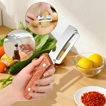 Stainless Steel Vegetable Peeler - Fast Fruit & Potato Skin Remover