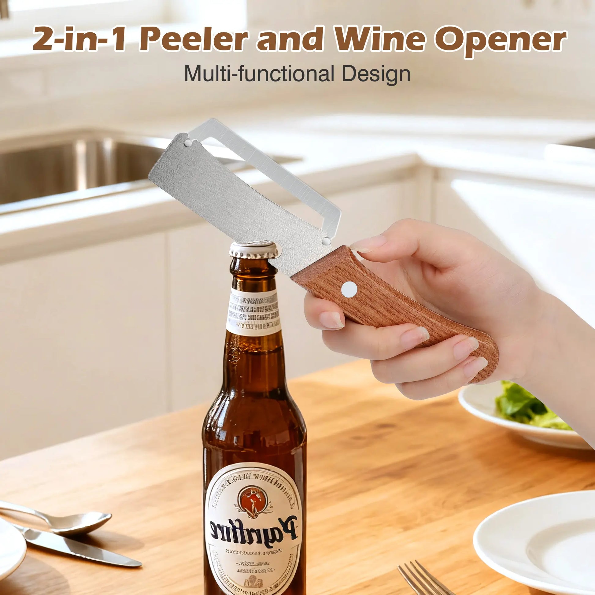 Stainless Steel Vegetable Peeler - Fast Fruit & Potato Skin Remover
