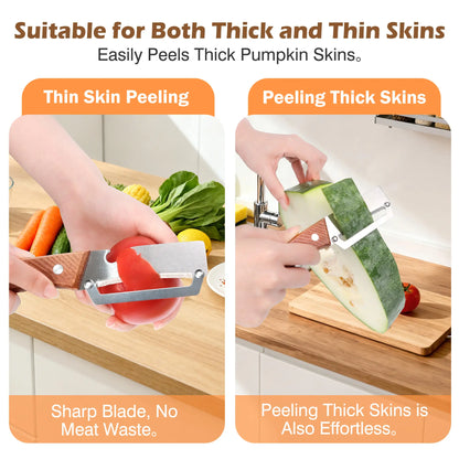 Stainless Steel Vegetable Peeler - Fast Fruit & Potato Skin Remover