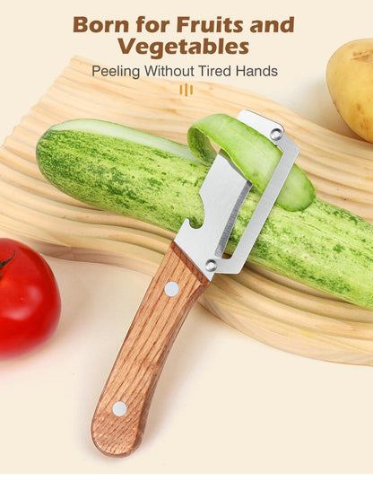 Stainless Steel Vegetable Peeler - Fast Fruit & Potato Skin Remover