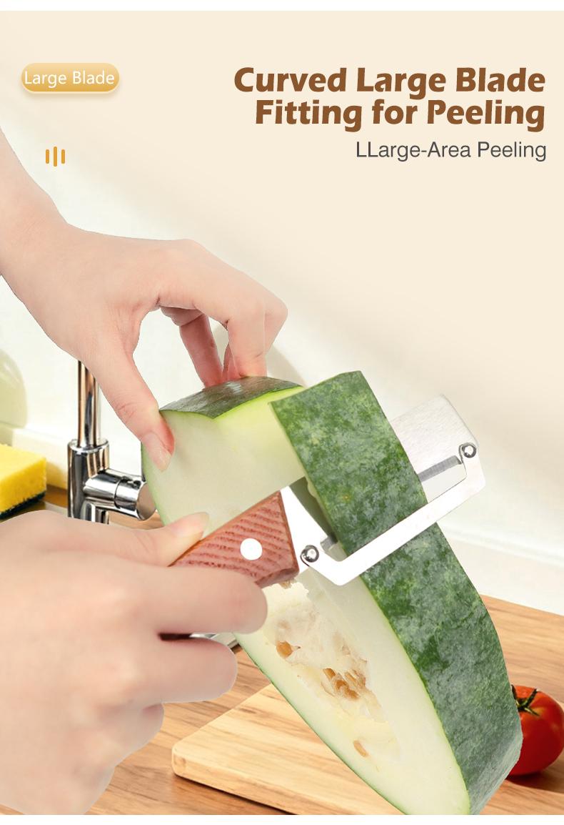Stainless Steel Vegetable Peeler - Fast Fruit & Potato Skin Remover