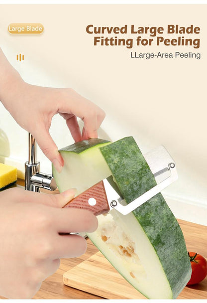 Stainless Steel Vegetable Peeler - Fast Fruit & Potato Skin Remover