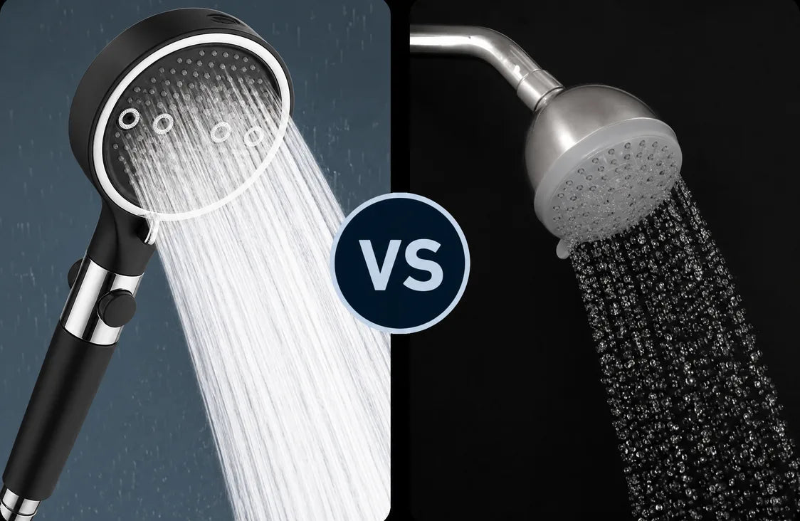 Filtered showerhead pressure illustration